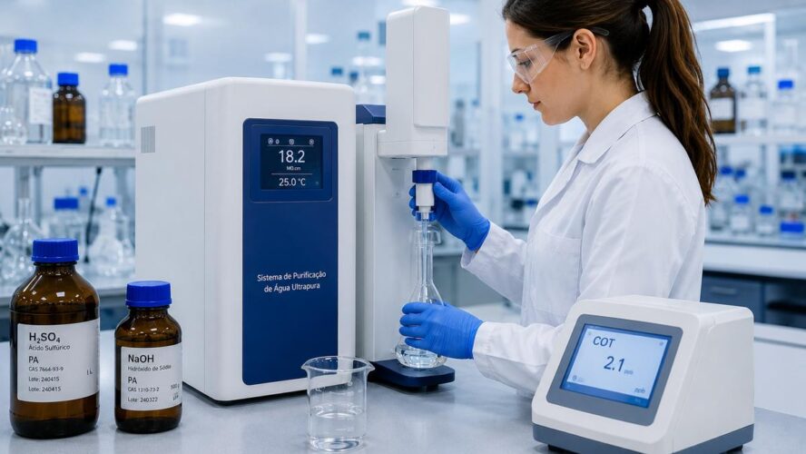 Tipos de água para laboratório: destilada, deionizada e ultrapura — quando usar cada uma