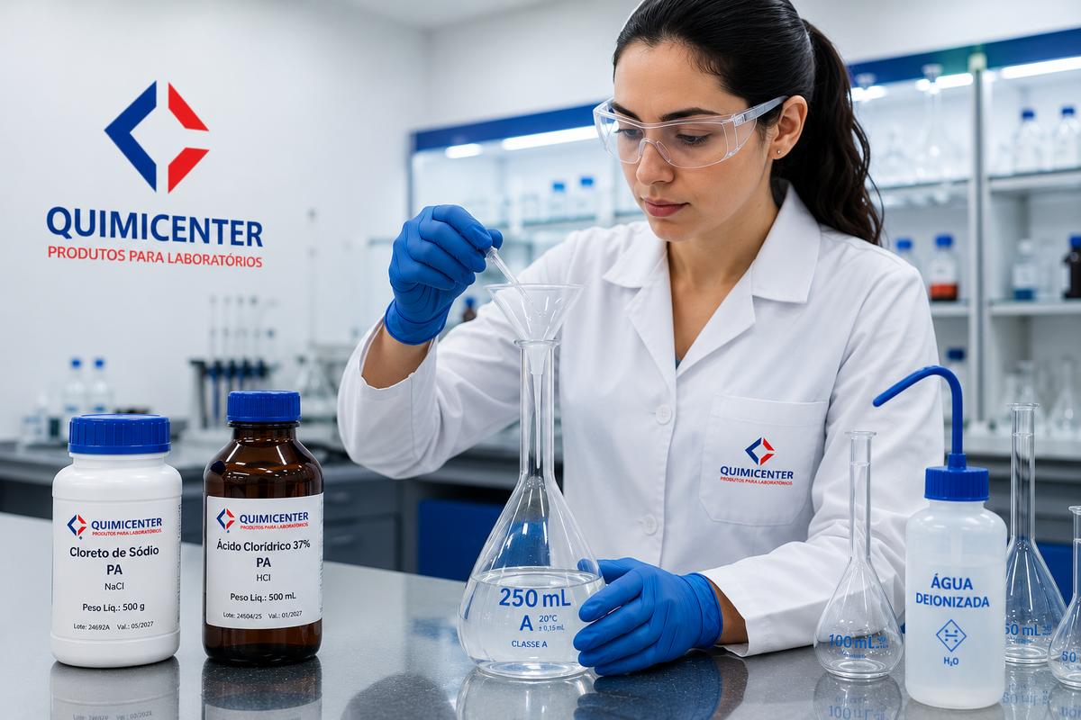 Como preparar e padronizar soluções químicas em laboratório